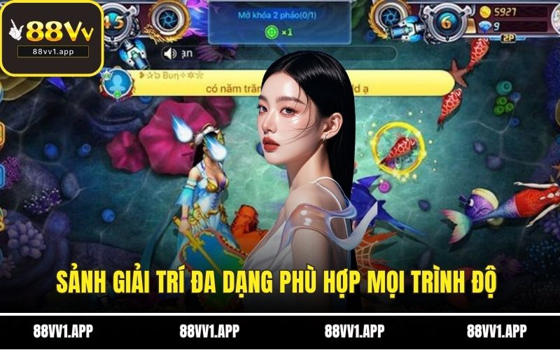 Sảnh giải trí đa dạng phù hợp mọi trình độ 